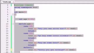 Buckys C++ Programming Tutorials - 25 - switch