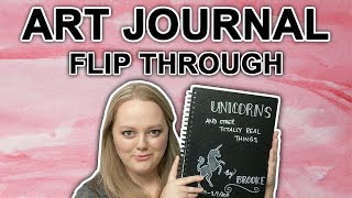 Art Journal Flip Through - First Art Journal Pages