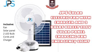JPS Solar Electric Fan Unboxing and Assemble