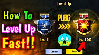How To Level Up Fast in PUBG Mobile