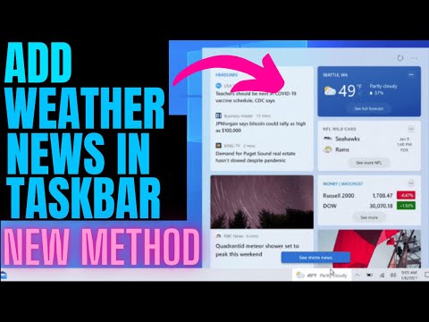 How to add news and weather in Windows10 taskbar 2024