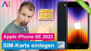 Apple iPhone SE 2022 - SIM-Karte einlegen •  • 🂠 • 📲 • 📡 • Anleitung | Tutorial