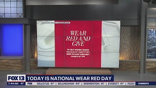 Friday is National Wear Red Day