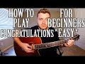 How to Play "Congratulations" by Post Malone on Guitar for Beginners *EASY*