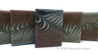 Linear swirl down center after Taiwan swirl.  Cold process & Natural colors by Chass WF