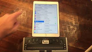 Optimum iPad Settings - iBraille Challenge App