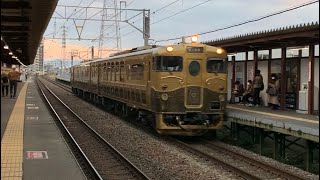 sweets train 或る列車 天拝山駅を通過‼︎#shorts #スイーツトレイン #或る列車 #キハ47 #JR九州