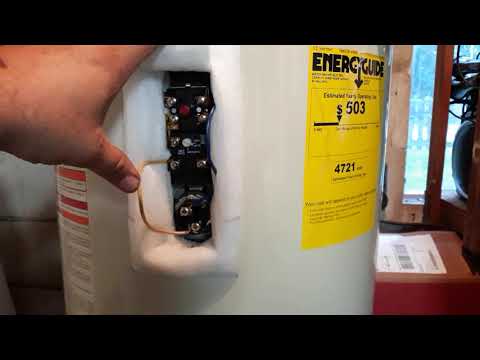 Why are there 2 thermostats on hot water heater?