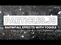 How to Add Snowfall Effects with Toggle in your website | Particles.js
