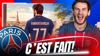 Le PSG Fait Sauter la Banque pour Kvaratskhelia ✅ L' Attaque Transformée ?