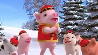 Lagu gong xi fa cai oleh kartun babi