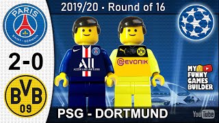 PSG vs Borussia Dortmund 2-0 • Champions League 2019/20 • All Goals Highlights Lego Football Film