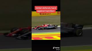 Vettel Defending Hard Against Hamilton