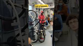 Americans Taking Cycle inside Train Travel 🧳