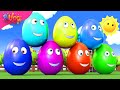 Surprise Eggs Kids Song | Colorful Eggs | Learning Colors Song | BluLoo Nursery Rhymes & Kids Songs