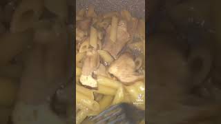 Pasta Voiello risottata con funghi porcini trovati da me, acciughe e capperi di Pantelleria