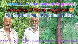 சந்தனம்1acre15கோடிCCTVமின்வேலி-துப்பாக்கி-இன்சூரன்ஸ்-பயிர்கடன்-கூர்காSandanam valarpu|SandalwoodFarm