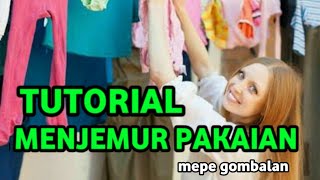 cara menjemur pakaian yang benar dan cepat kering...........