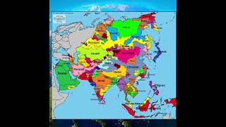 Language map of asia