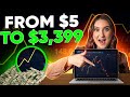 FROM $5 TO $3,399 (IN 15 MIN) | BEST BINARY TRADING COURSE