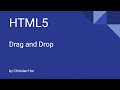 HTML5 Drag and Drop