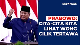 Menggebu-gebu hingga Gebrak Podium, Prabowo Ingatkan Kekuasaan Milik Rakyat