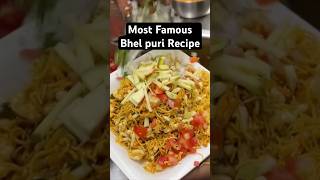 Most famous bhel puri recipe👌 short videos #viral #trending #shortsviral #streetfood #youtubeshorts