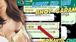 😘😍🤭sexy chats with gf bf romance whatsapp chat romantic hindi hot chats😘 (tufan vlog)