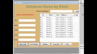 Database Design with wxformbuilder