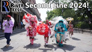 New Orleans Second Line | NOLA RIVER FEST 2024!