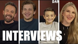 THE TENDER BAR Cast Interviews - Ben Affleck, Tye Sheridan, Lily Rabe, and Daniel Ranieri