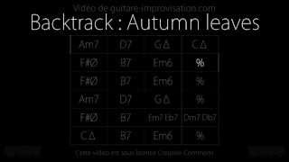 Autumn leaves / Les feuilles mortes (120 bpm) : Backing track