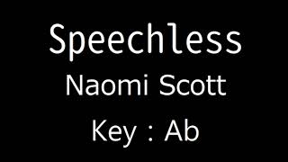 Speechless · Naomi Scott Ab Key Karaoke (-1)