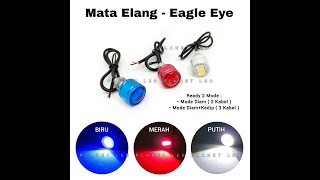 Lampu LED Mata Elang Eagle Eye Breket Baut Mode Diam dan Kedip - PlanetLED