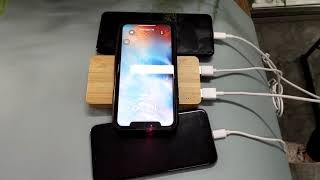 Bamboo Wireless charger + Power Bank