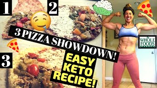 PIZZA SHOWDOWN: 3 Cauliflower Pizzas + EASIEST PIZZA RECIPE (KETO, PALEO, LOW-CARB, LOSE WEIGHT!)