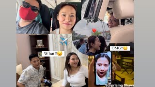 Flying back to home to surprise my sisters and my relatives ✈️ || reaction vlog || 😢😧❤️🥰