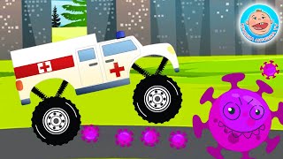 Как машинка Скорая помощь помогла победить вирусы - Развивающий мультфильм для детей