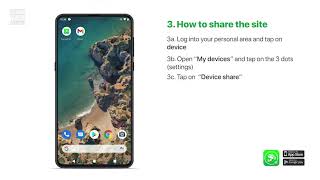 Comelit View Smart App - 3 - How to share the site