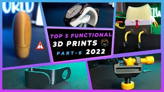 Top 5 Functional 3D prints | Part 8 | Thingiverse Trending 2022 | Functional 3D prints 2022