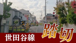 世田谷線の踏切　（2024年12月～2025年1月頃）