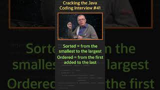 Difference between a sorted and an ordered collection? - Cracking the Java Coding Interview
