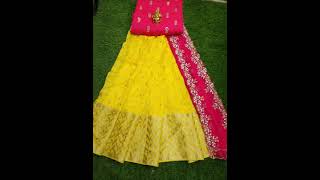 Pure jute silk fabric a *pice2900+$* lehenga set orders 8919916834