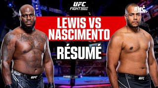 Résumé UFC : Lewis-Nascimento... du spectacle, un TKO et une célébration dingue