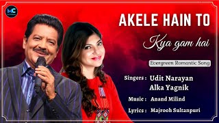 Akele Hain To Kya Gam Hai (Lyrics) - Udit Narayan, Alka Yagnik | Aamir Khan | 90s Love Romantic Song