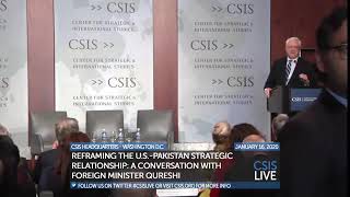 A Conversation with Foreign Minister Qureshi at CSIS Headquarters in Washington D.C. USA (16.01.20)