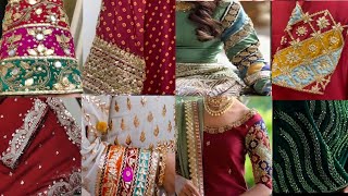 Gottapatti work embroidery designs ✨️hand embroidery ✨️ 14 gottapatti sleeves designs ✨️ #rabiaahmed