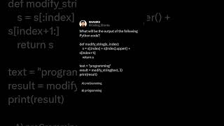 Python Coding Challenge | Can You Solve This in 30 Seconds? #python #coding #shorts #challenge