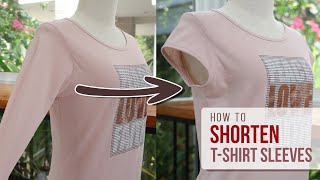 DIY Cloth EP.1 How to shorten t-shirt sleeves in quick and easy way l วิธีตัดแขนเสื้อยืดให้สั้นง่ายๆ