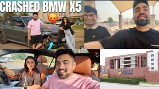 She Crashed my BMW 😱 | First Day of Engineering College in BMW